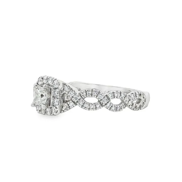 Neil Lane Princess Cut Diamond Halo-Style Estate Engagement Ring - Propose Tonight! Image 2 Harris Jeweler Troy, OH