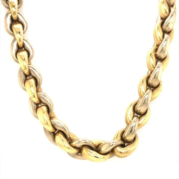 Estate Fancy Link Necklace Harris Jeweler Troy, OH