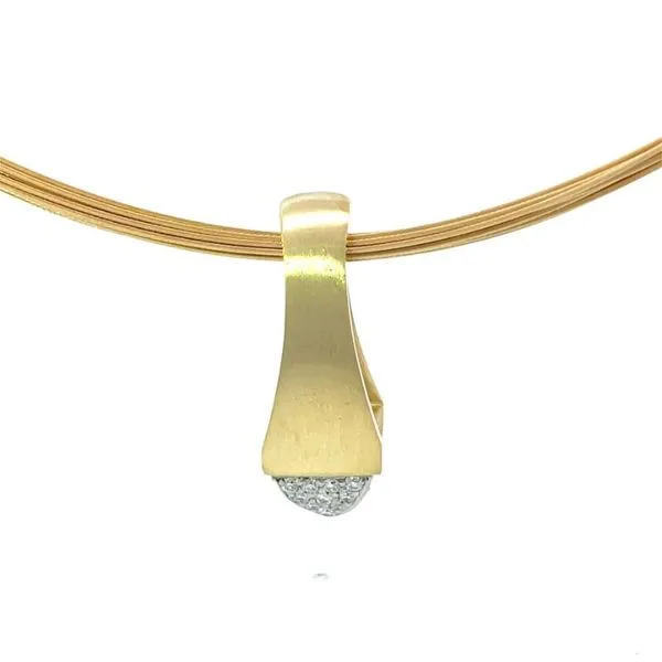 18K/Plat Designer Diamond Estate Necklace