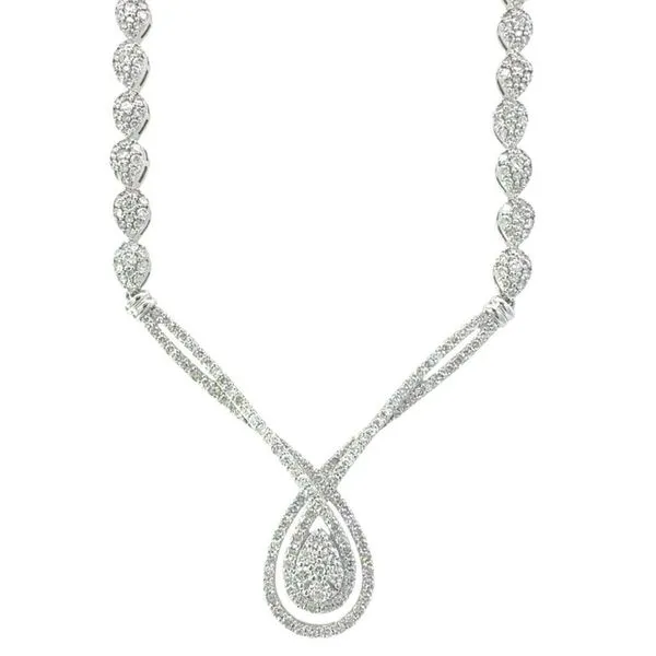 4 1/2CTW Fancy Diamond Estate Necklace Harris Jeweler Troy, OH