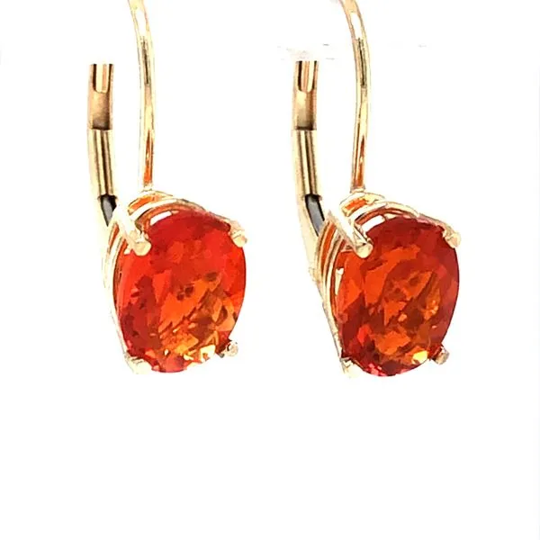 Estate Fire Opal Earrings Harris Jeweler Troy, OH