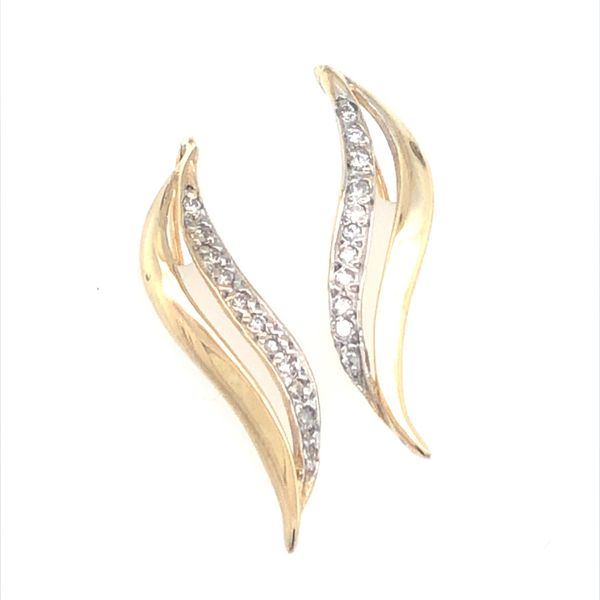 Diamond Estate Ear Pins Harris Jeweler Troy, OH