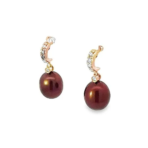Pearl and Diamond Estate Earrings