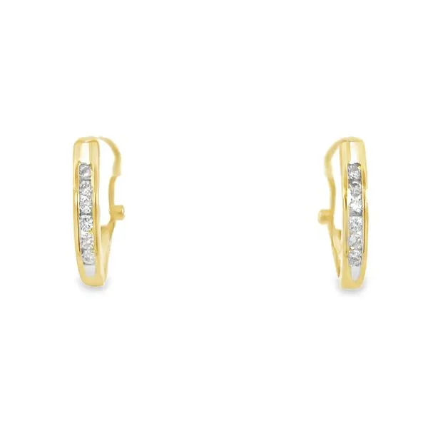 Diamond Estate Hoop Earrings Harris Jeweler Troy, OH