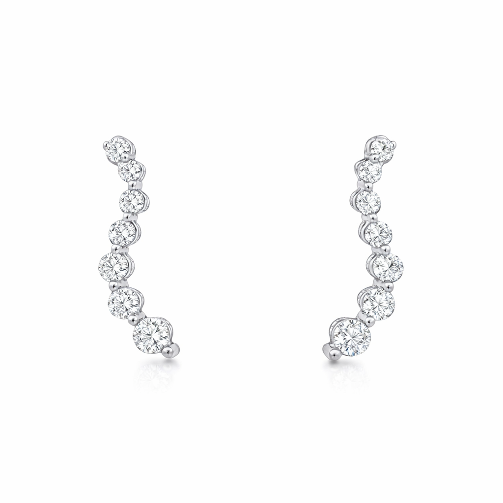 HARRIS 14K White Gold Estate Earrings Harris Jeweler Troy, OH