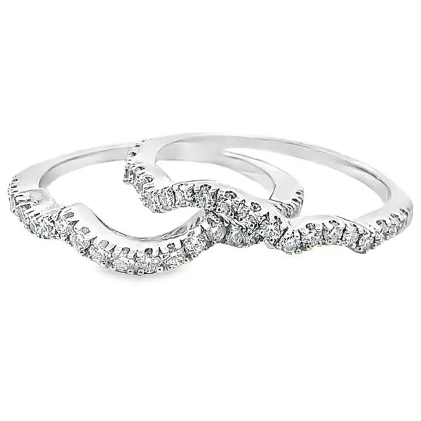 Double Diamond Estate Wedding Band Set similar item image