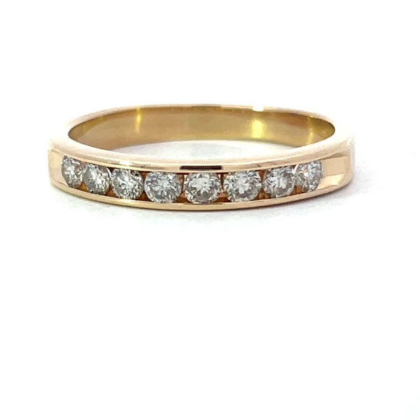 Diamond Channel Set Estate Wedding Band Harris Jeweler Troy, OH