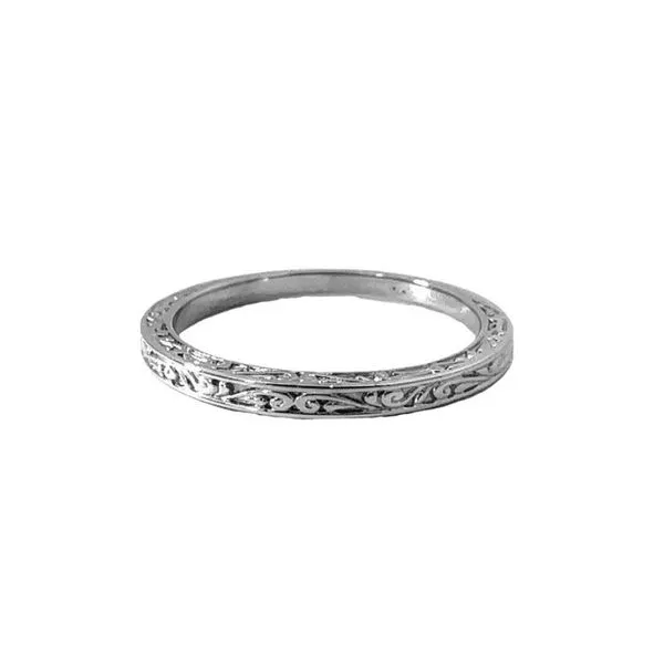 Engraved Estate Wedding Band Harris Jeweler Troy, OH