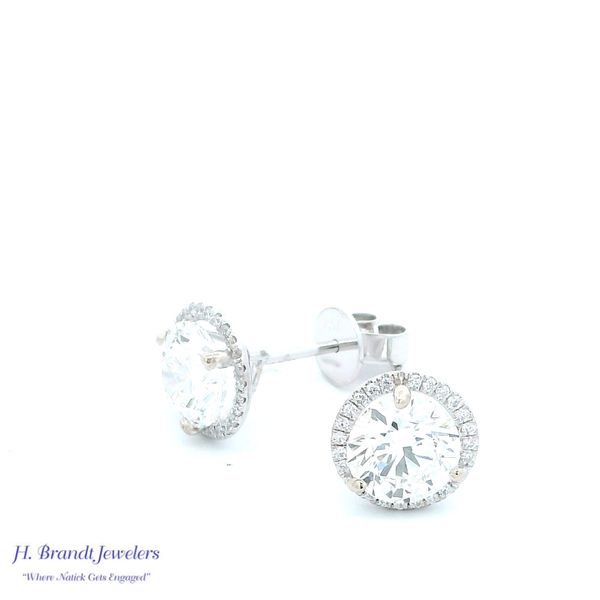 Lab grown diamond earrings H. Brandt Jewelers Natick, MA