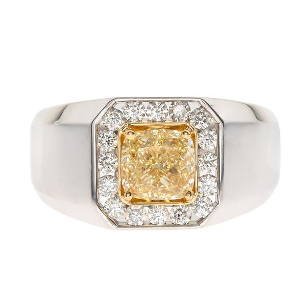 18K Two Tone Gold Yellow Diamond Ring Hildgund Honolulu, HI