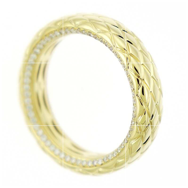 18K Yellow Gold Men's Round Diamond Ring Hildgund Honolulu, HI
