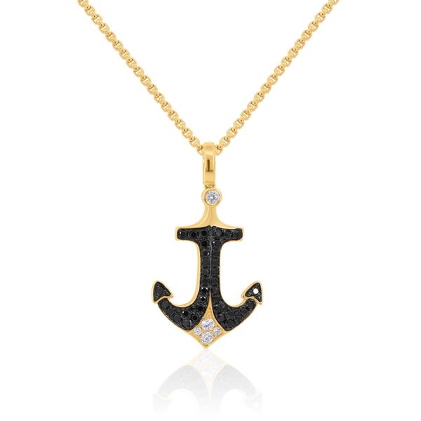 14K Yellow Gold Anchor Pendant  Hildgund Honolulu, HI