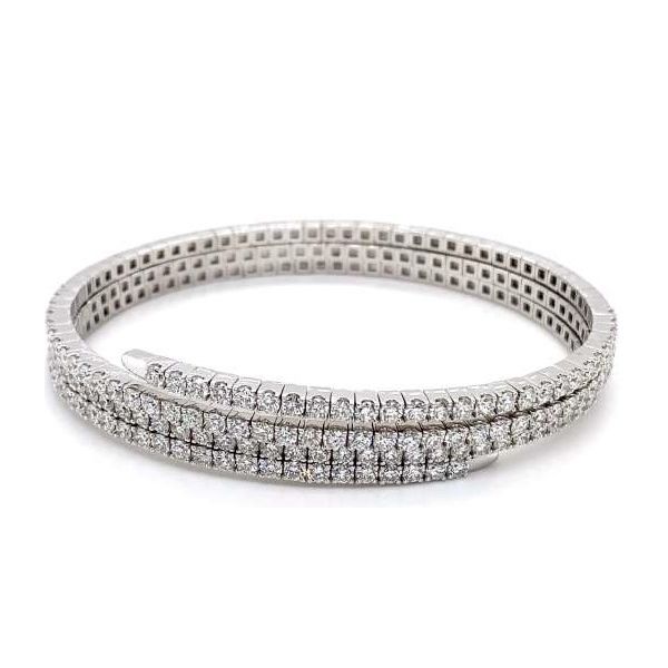 18K White Gold Diamond Cuff Hildgund Honolulu, HI