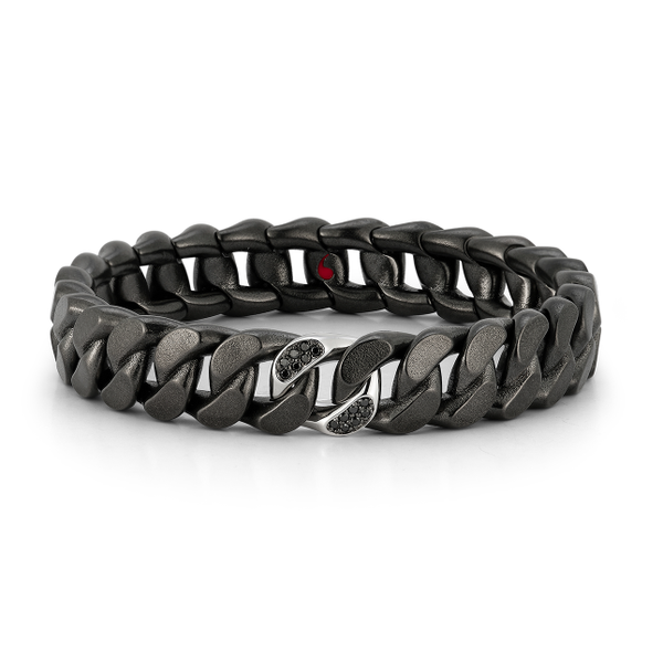 18K White Gold Black Diamond Bracelet Hildgund Honolulu, HI