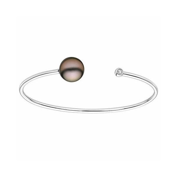 14K White Gold Tahitian Pearl Bracelet Hildgund Honolulu, HI
