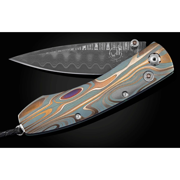 Golden Wave Monarch Damascus Pocketknife Hildgund Honolulu, HI