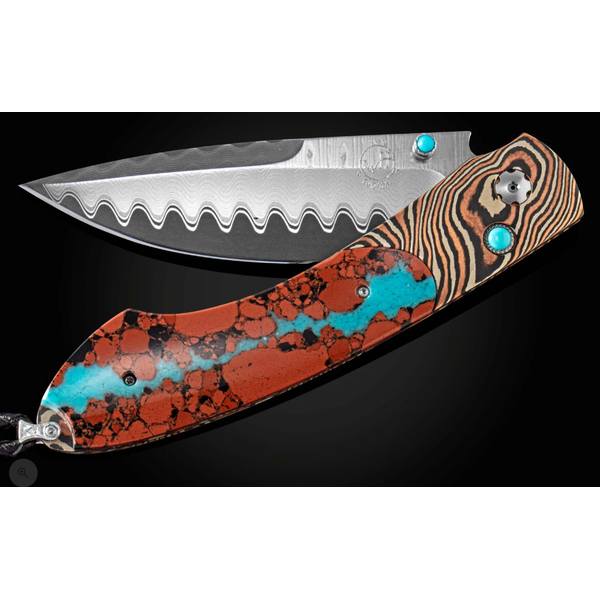 Chuska Spearpoint Mokume Damascus Pocketknife Hildgund Honolulu, HI