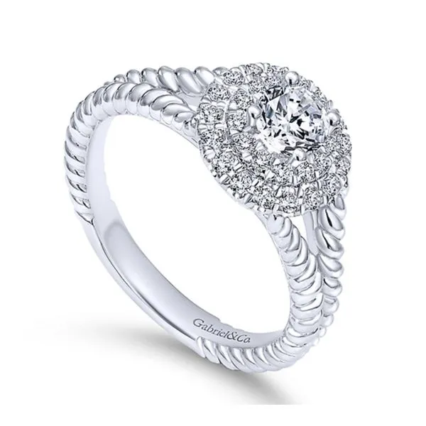 Double Halo Engagement Ring Hingham Jewelers Hingham, MA