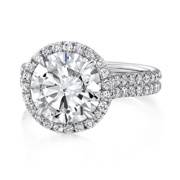 Diamond Halo Ring Hingham Jewelers Hingham, MA