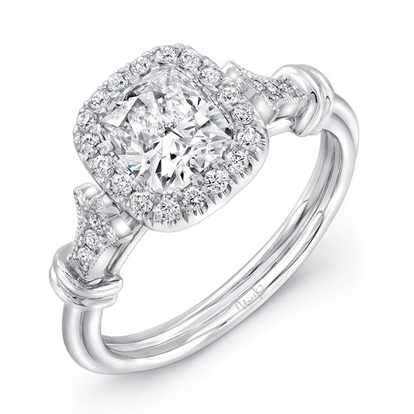Cushion Halo Diamond Ring Hingham Jewelers Hingham, MA