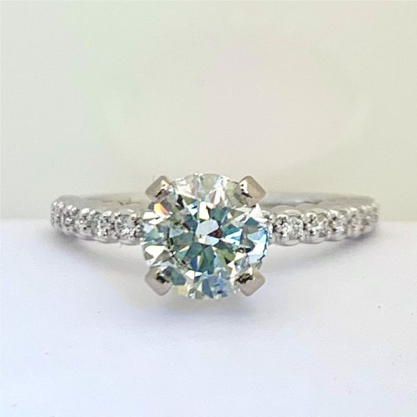 Accented Solitaire Engagement Ring Hingham Jewelers Hingham, MA