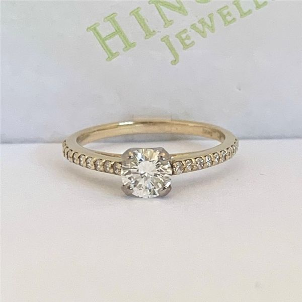 Accented Solitaire Engagement Ring Hingham Jewelers Hingham, MA