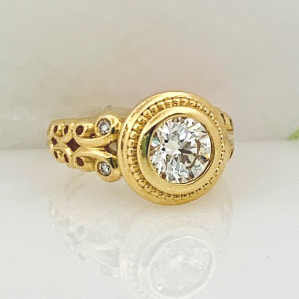 Diamond Bezel Filigree Ring Hingham Jewelers Hingham, MA