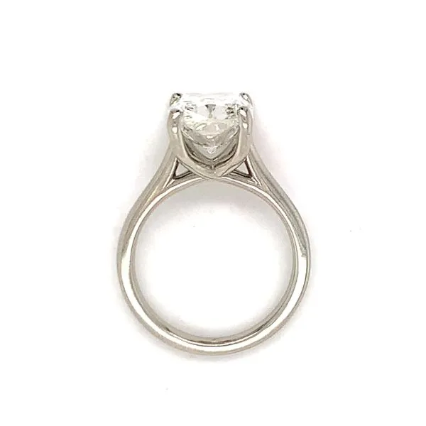 Elongated Cushion Diamond Solitaire Ring Image 3 Hingham Jewelers Hingham, MA