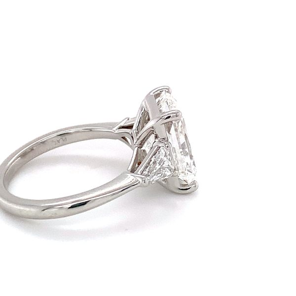 Radiant Three-Stone Diamond Engagement Ring Image 2 Hingham Jewelers Hingham, MA