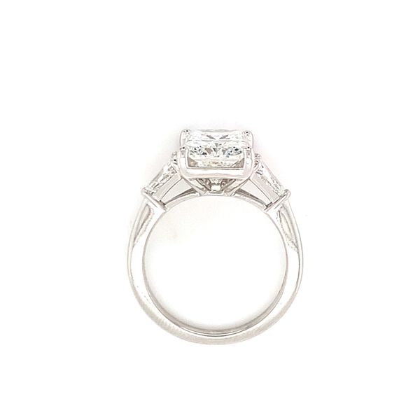 Radiant Three-Stone Diamond Engagement Ring Image 4 Hingham Jewelers Hingham, MA