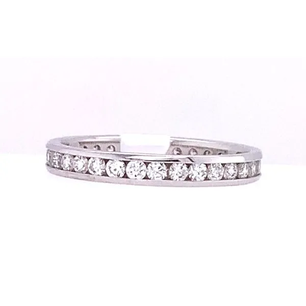 Channel Set Diamond Eternity Band Hingham Jewelers Hingham, MA