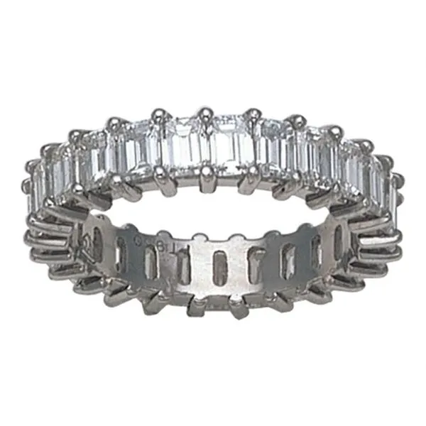 Emerald Cut Eternity Band Hingham Jewelers Hingham, MA