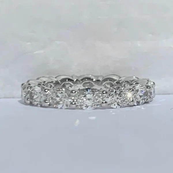 East-West Oval Diamond Eternity Band Hingham Jewelers Hingham, MA