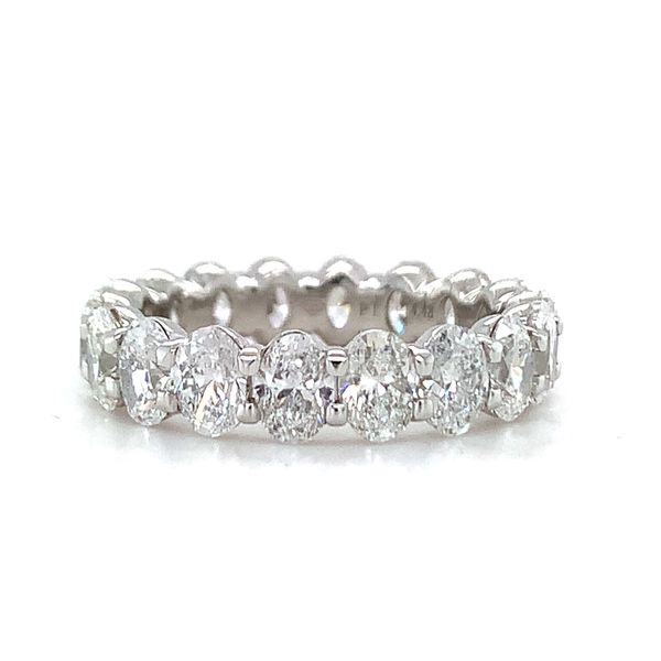 Oval Diamond Eternity Band Hingham Jewelers Hingham, MA