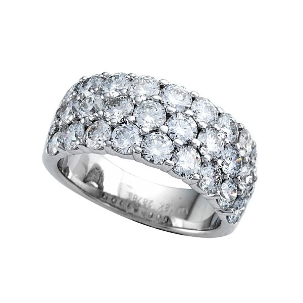Three Row Diamond Ring Hingham Jewelers Hingham, MA