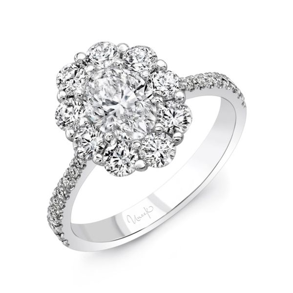 Oval Cluster Engagement Ring Hingham Jewelers Hingham, MA