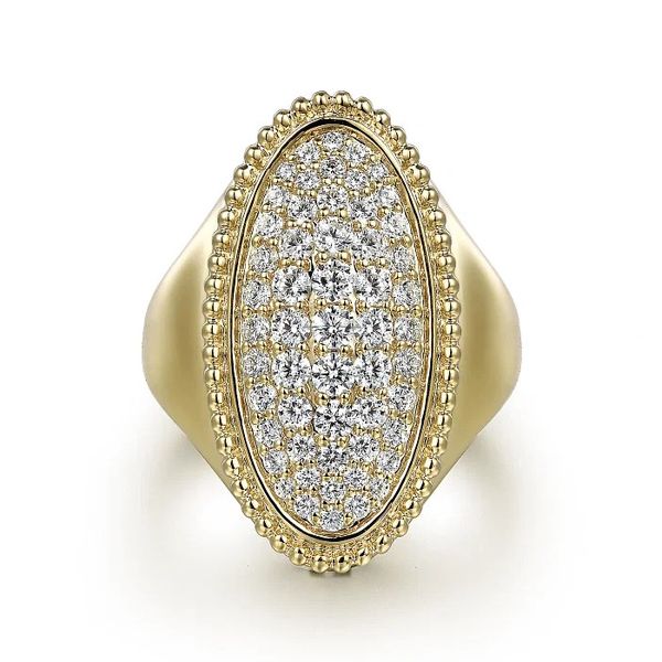 Diamond Oval Signet Ring Hingham Jewelers Hingham, MA