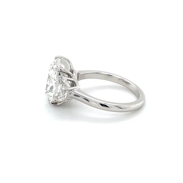 Cushion and Half Moon Diamond Ring Image 3 Hingham Jewelers Hingham, MA