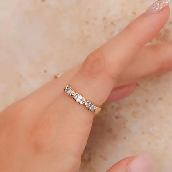 Diamond Baguette Stacking Ring Image 2 Hingham Jewelers Hingham, MA
