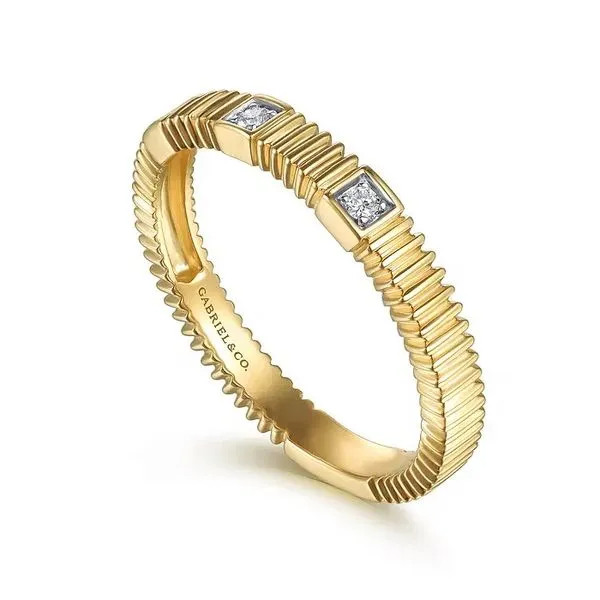 Diamond Cut Stackable Ring Image 2 Hingham Jewelers Hingham, MA