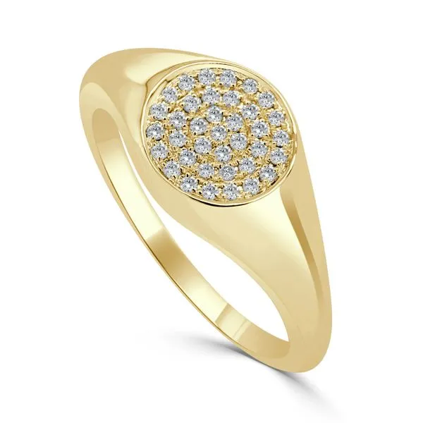 Diamond Pave Signet Ring Hingham Jewelers Hingham, MA