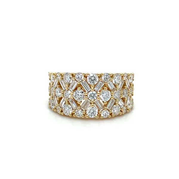 Geometric Wide Diamond Band Hingham Jewelers Hingham, MA