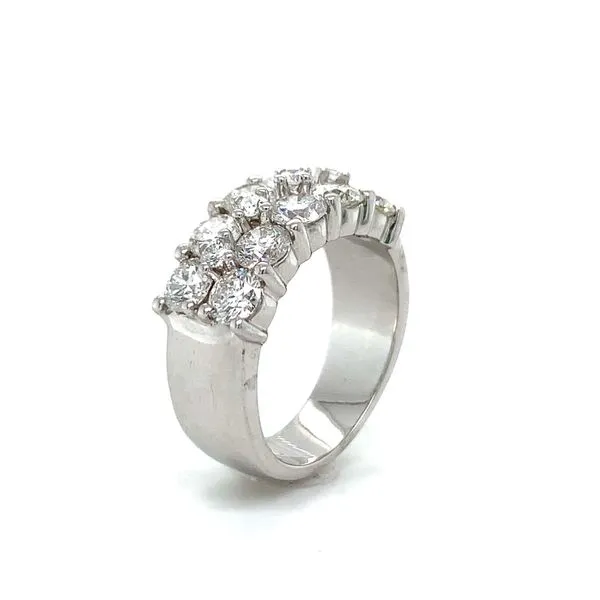 Double Row Diamond Band Image 2 Hingham Jewelers Hingham, MA