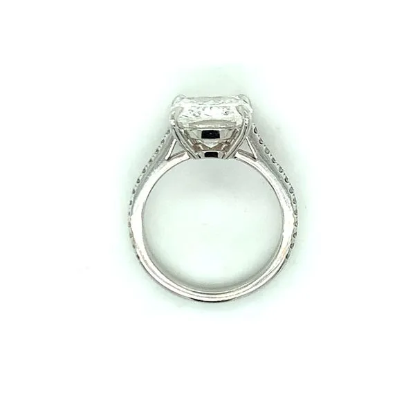 Elongated Cushion Diamond Soliatire Ring Image 3 Hingham Jewelers Hingham, MA
