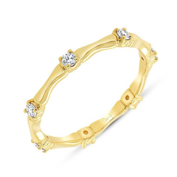 Bamboo Stacking Ring with Diamonds Hingham Jewelers Hingham, MA