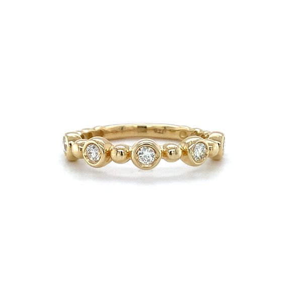 Beaded Diamond Stacking Ring Hingham Jewelers Hingham, MA