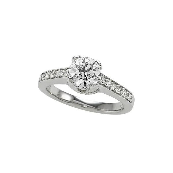 White Gold Engagement Ring Hingham Jewelers Hingham, MA