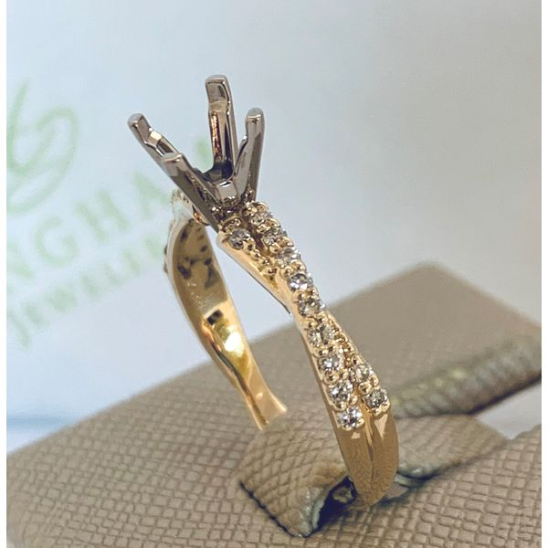 Crossover Semi Mount Engagement Ring Hingham Jewelers Hingham, MA