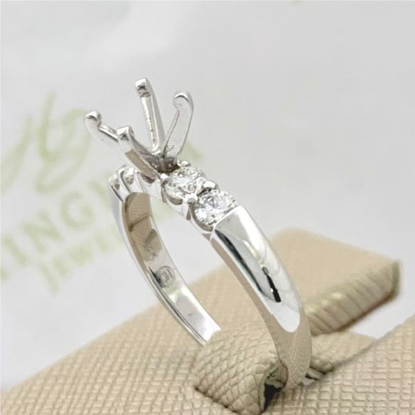 Diamond Accented Semi-Mount Engagement Ring Hingham Jewelers Hingham, MA