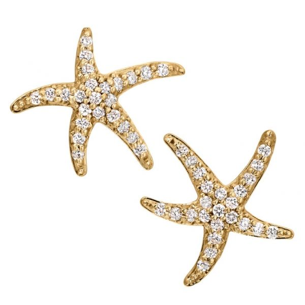 Diamond Starfish Earrings Hingham Jewelers Hingham, MA